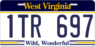 WV license plate 1TR697