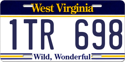 WV license plate 1TR698
