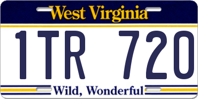 WV license plate 1TR720