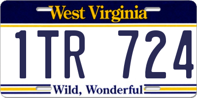WV license plate 1TR724
