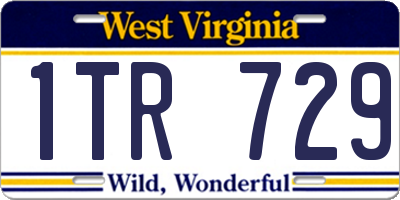 WV license plate 1TR729