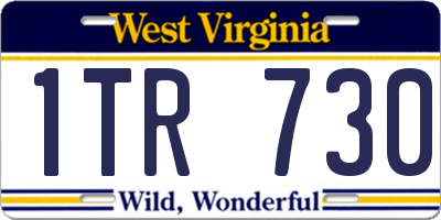 WV license plate 1TR730