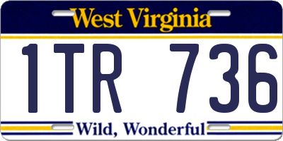 WV license plate 1TR736