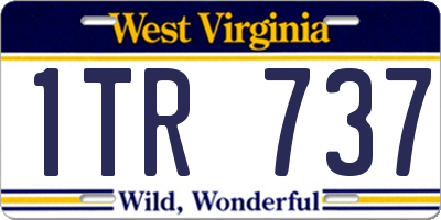 WV license plate 1TR737