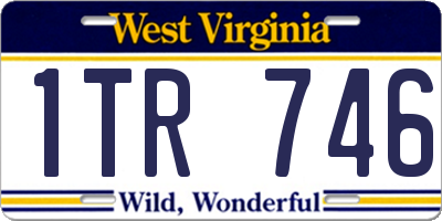 WV license plate 1TR746