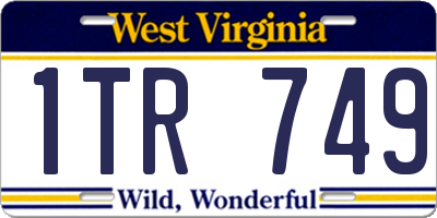 WV license plate 1TR749