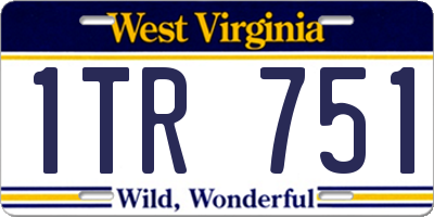 WV license plate 1TR751