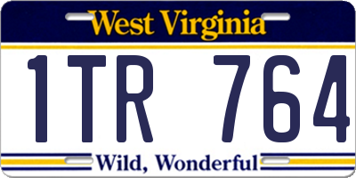 WV license plate 1TR764