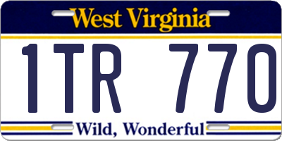 WV license plate 1TR770