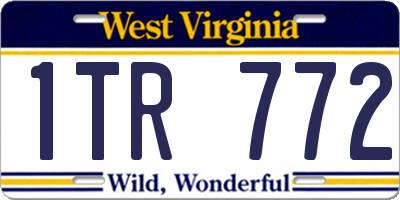 WV license plate 1TR772