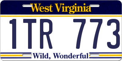 WV license plate 1TR773