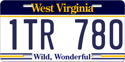 WV license plate 1TR780