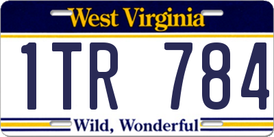 WV license plate 1TR784