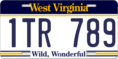 WV license plate 1TR789
