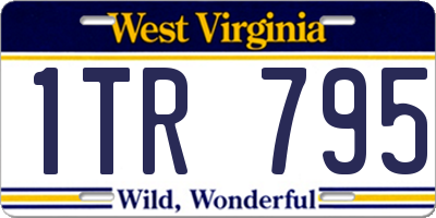 WV license plate 1TR795