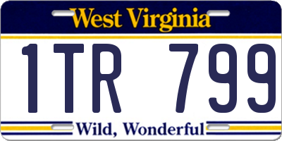 WV license plate 1TR799