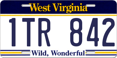 WV license plate 1TR842