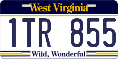WV license plate 1TR855