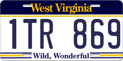 WV license plate 1TR869