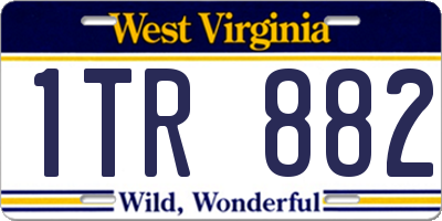 WV license plate 1TR882