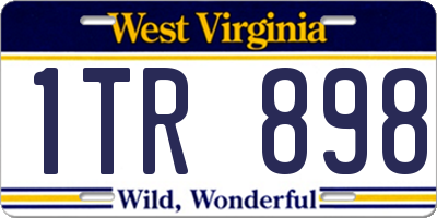 WV license plate 1TR898