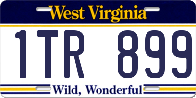 WV license plate 1TR899