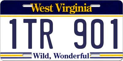 WV license plate 1TR901