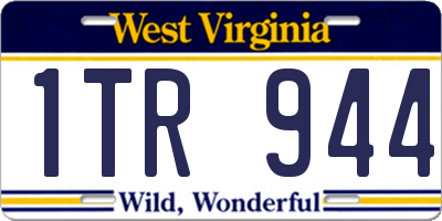 WV license plate 1TR944