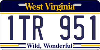 WV license plate 1TR951