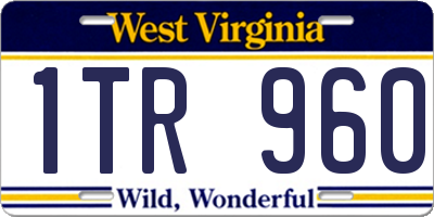 WV license plate 1TR960