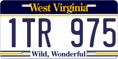 WV license plate 1TR975