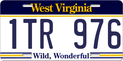 WV license plate 1TR976
