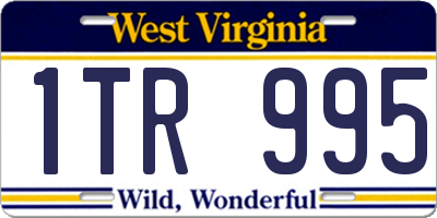 WV license plate 1TR995