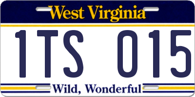 WV license plate 1TS015