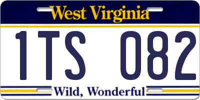 WV license plate 1TS082
