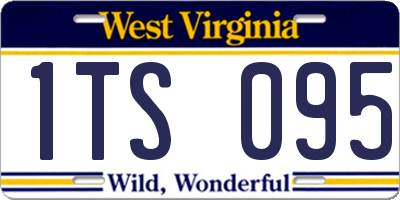 WV license plate 1TS095