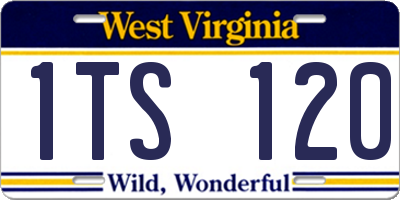 WV license plate 1TS120