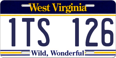 WV license plate 1TS126