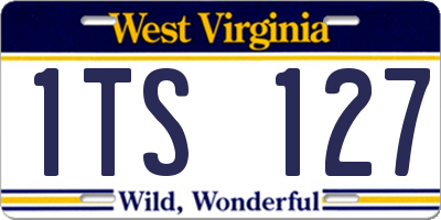 WV license plate 1TS127