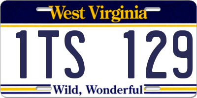 WV license plate 1TS129