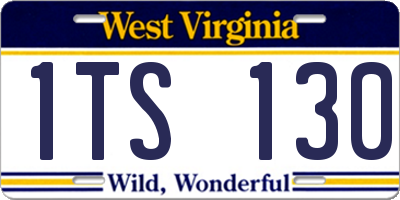 WV license plate 1TS130