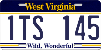 WV license plate 1TS145
