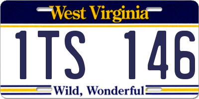 WV license plate 1TS146