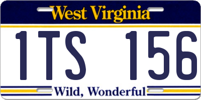 WV license plate 1TS156