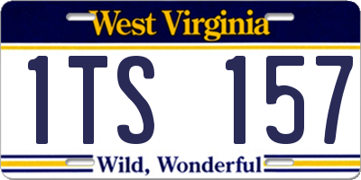 WV license plate 1TS157
