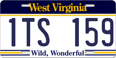 WV license plate 1TS159