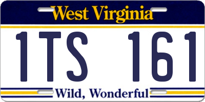 WV license plate 1TS161