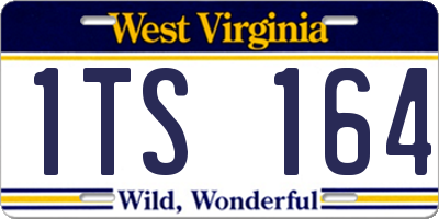 WV license plate 1TS164