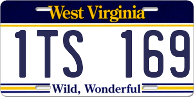WV license plate 1TS169