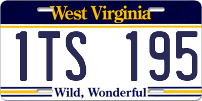 WV license plate 1TS195